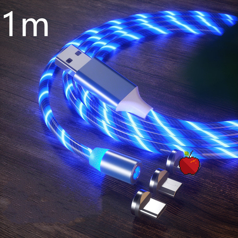 Magnetic Charging Cable Streamer Fast Charging Cable Lighting Micro USB Cable LED Magnet Charger Type-C Cable Magnetic Charging Cable Streamer Fast Charging Cable Lighting Micro USB Cable LED Magnet Charger Type-C Cable